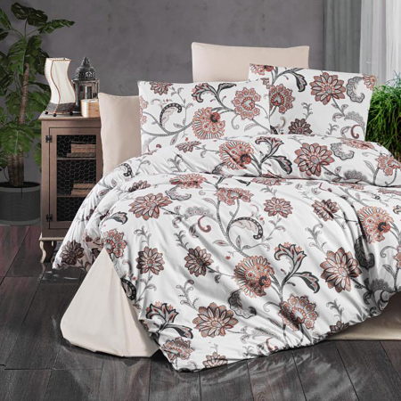 Pucioasa - Lenjerie de pat ranforce Clasy king size (RNF_28)