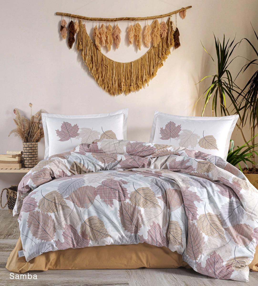 Lenjerii bumbac ranforce - XXL - Lenjerie de pat ranforce Clasy king size (Samba)