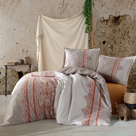 Pucioasa - Lenjerie de pat ranforce Clasy king size (URBAN)