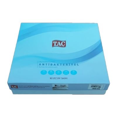 Lenjerie de pat dublu, bumbac 100% ranforce antibacterian, TAC, Astin roz [1]