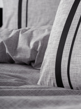 Lenjerie de pat ranforce, două persoane, bumbac 100%, Cotton Box, Bitter - Grey [1]