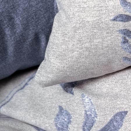 Lenjerie de pat ranforce, două persoane, bumbac 100%, Cotton Box, Nitsa - Dark Blue [1]