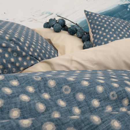 Lenjerie de pat ranforce, două persoane, bumbac 100%, Cotton Box, Just - Beige [2]