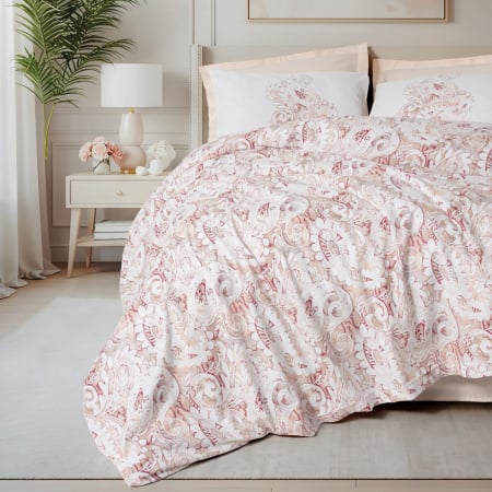 Lenjerii bumbac ranforce - XXL - Lenjerie de pat ranforce, două persoane, bumbac 100%, Cotton Box, Serava - Salmon