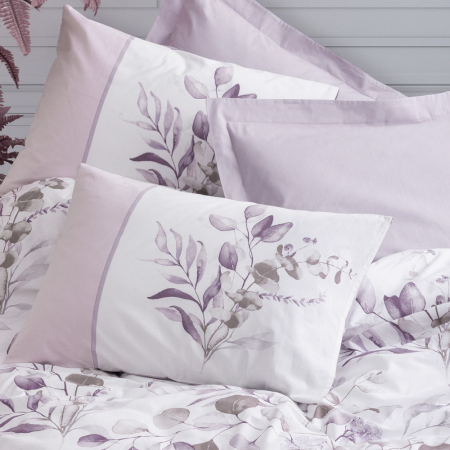 Lenjerie de pat ranforce, două persoane, bumbac 100%, Cotton Box, Nadia - Lilac [1]