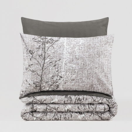 Lenjerie de pat ranforce, două persoane, bumbac 100%, Cotton Box, Odin - Brown [2]