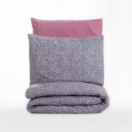 Lenjerie de pat ranforce, două persoane, bumbac 100%, Cotton Box, Penny - Dusty Rose [2]