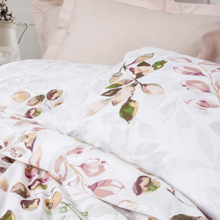 Lenjerie de pat ranforce, două persoane, bumbac 100%, Cotton Box, Brice - Beige [1]