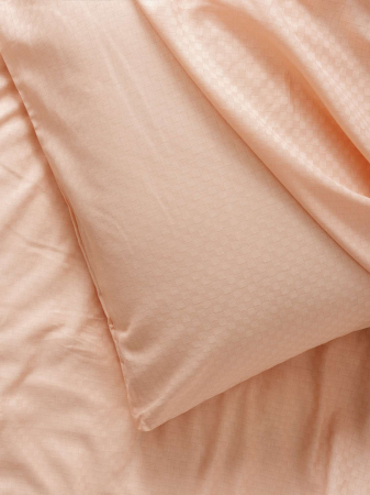 Lenjerie de pat ranforce, două persoane, bumbac 100%, Cotton Box, Plaid - Salmon [1]