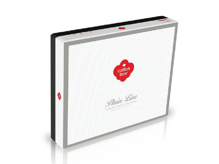 Lenjerie de pat ranforce, două persoane, bumbac 100%, Cotton Box, Plain - Yellow, Cream [1]