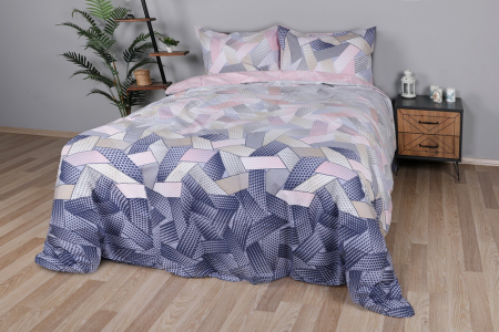 Lenjerie de pat ranforce, două persoane, bumbac 100%, Cotton Box, Dennis - Grey [1]