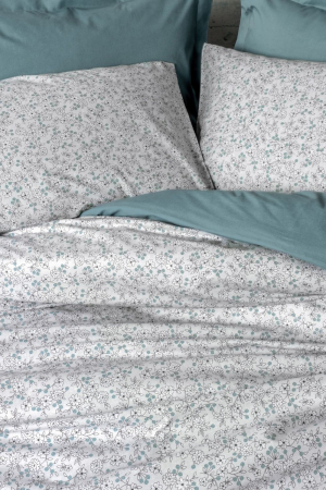 Lenjerie de pat ranforce, o persoana, bumbac 100%, Cotton Box, June - Mint [1]