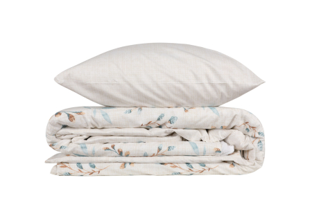 Lenjerie de pat ranforce, o persoana, bumbac 100%, Cotton Box, Lendell - Mint [3]
