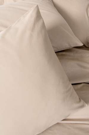 Lenjerie de pat ranforce, o persoana, bumbac 100%, Cotton Box, Plain - Beige [1]