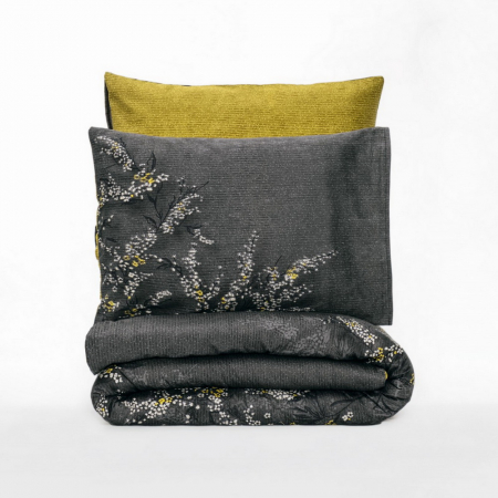 Lenjerie de pat satin, 6 piese, bumbac 100%, Cotton Box, Libby - Green [2]