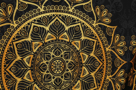 Lenjerie de pat satin, 6 piese, bumbac 100%, Cotton Box, Alvina - Gold [4]