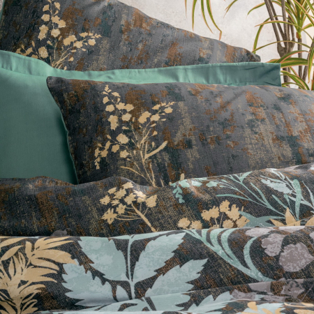 Lenjerie de pat satin, 6 piese, bumbac 100%, Cotton Box, Clorasa - Mint [1]