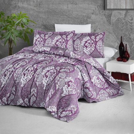 Lenjerii de pat - Lenjerie de pat satin Clasy king size (GIRALDA V1)