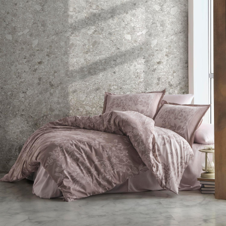 Lenjerii bumbac satin Premium - Lenjerie de pat satin Clasy king size (HARISSA)