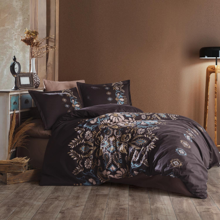 Lenjerii bumbac satin Premium - Lenjerie de pat satin Clasy king size (ISOLA)