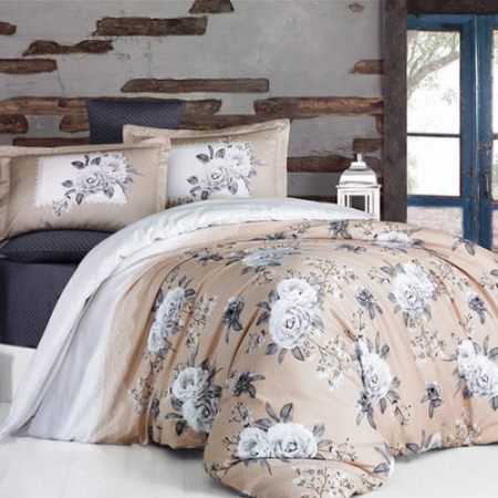 Pucioasa - Lenjerie de pat satin Clasy king size (KENZO V1)