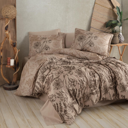 Lenjerii bumbac satin Premium - Lenjerie de pat satin Clasy king size (LE PALA)