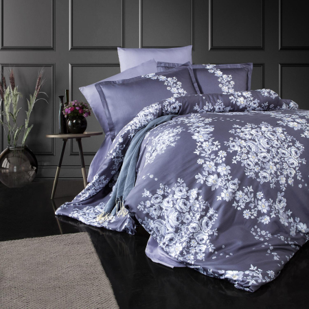 Pucioasa - Lenjerie de pat satin Clasy king size (MELROSE V2)