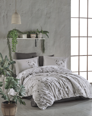 Lenjerii bumbac satin Premium - Lenjerie de pat satin Clasy king size (PAREDES)