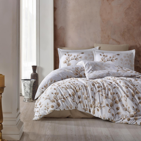 Lenjerii bumbac satin Premium - Lenjerie de pat satin Clasy king size (PUHA V1)