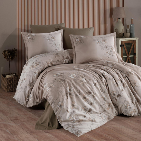 Lenjerii bumbac satin Premium - Lenjerie de pat satin Clasy king size (SINDARIN V1)