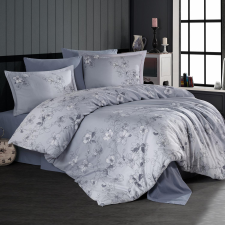 Lenjerii bumbac satin Premium - Lenjerie de pat satin Clasy king size (SINDARIN V2)