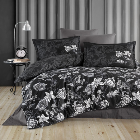 Lenjerii bumbac satin Premium - Lenjerie de pat satin Clasy king size (VILYA V2)