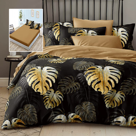 Pucioasa - LENJERIE FINET 6 PIESE CU HUSa - 160x200 SI 180x200 (HF6P235)