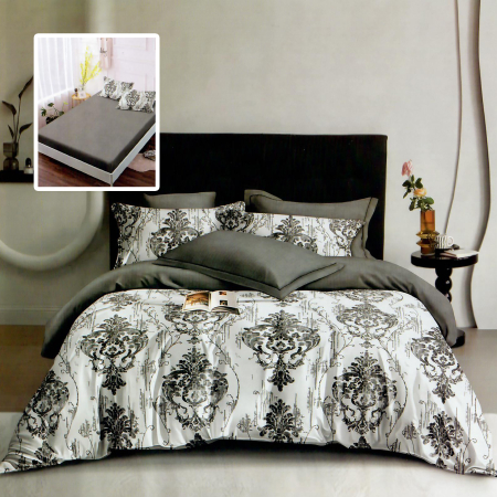 Pucioasa - LENJERIE FINET 6 PIESE CU HUSa - 160x200 SI 180x200 (HF6P276)