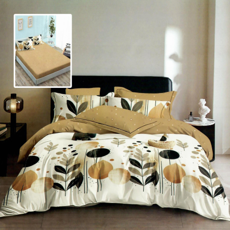 Pucioasa - LENJERIE FINET 6 PIESE CU HUSa - 160x200 SI 180x200 (HF6P304)