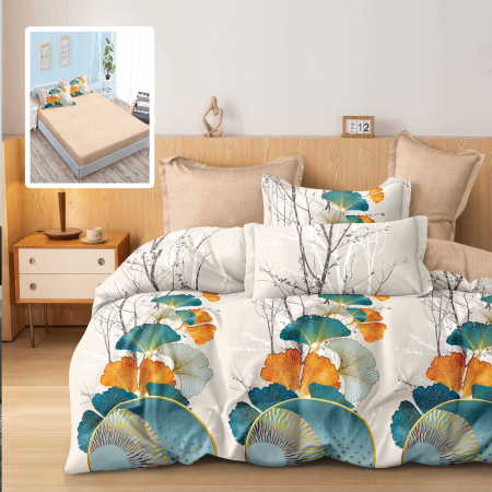 Pucioasa - LENJERIE FINET 6 PIESE CU HUSa - 160x200 SI 180x200 (TARA V2)