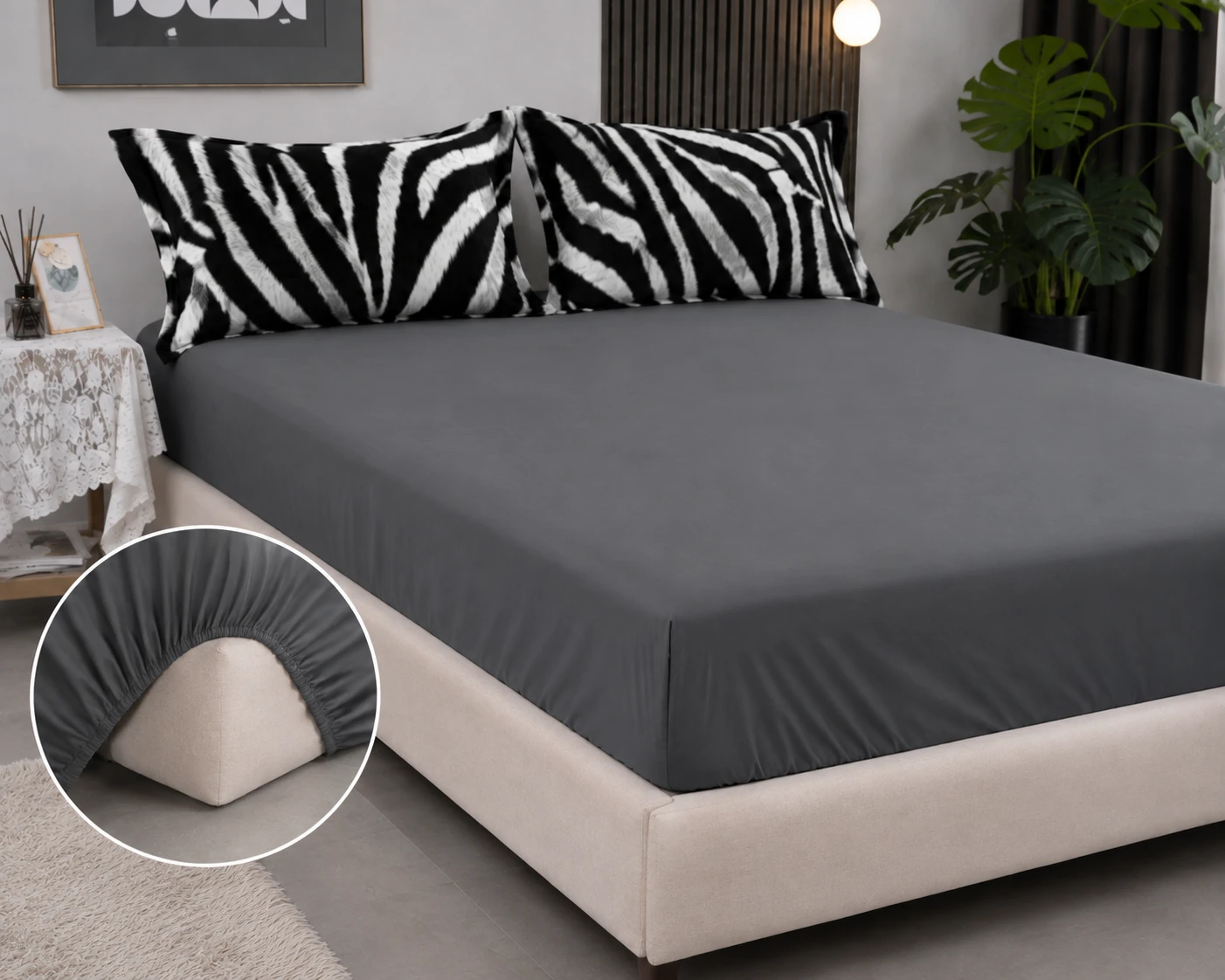 Lenjerie Finet 6 piese cu husa de pat pentru saltea de 160×200 si 180×200 [2]