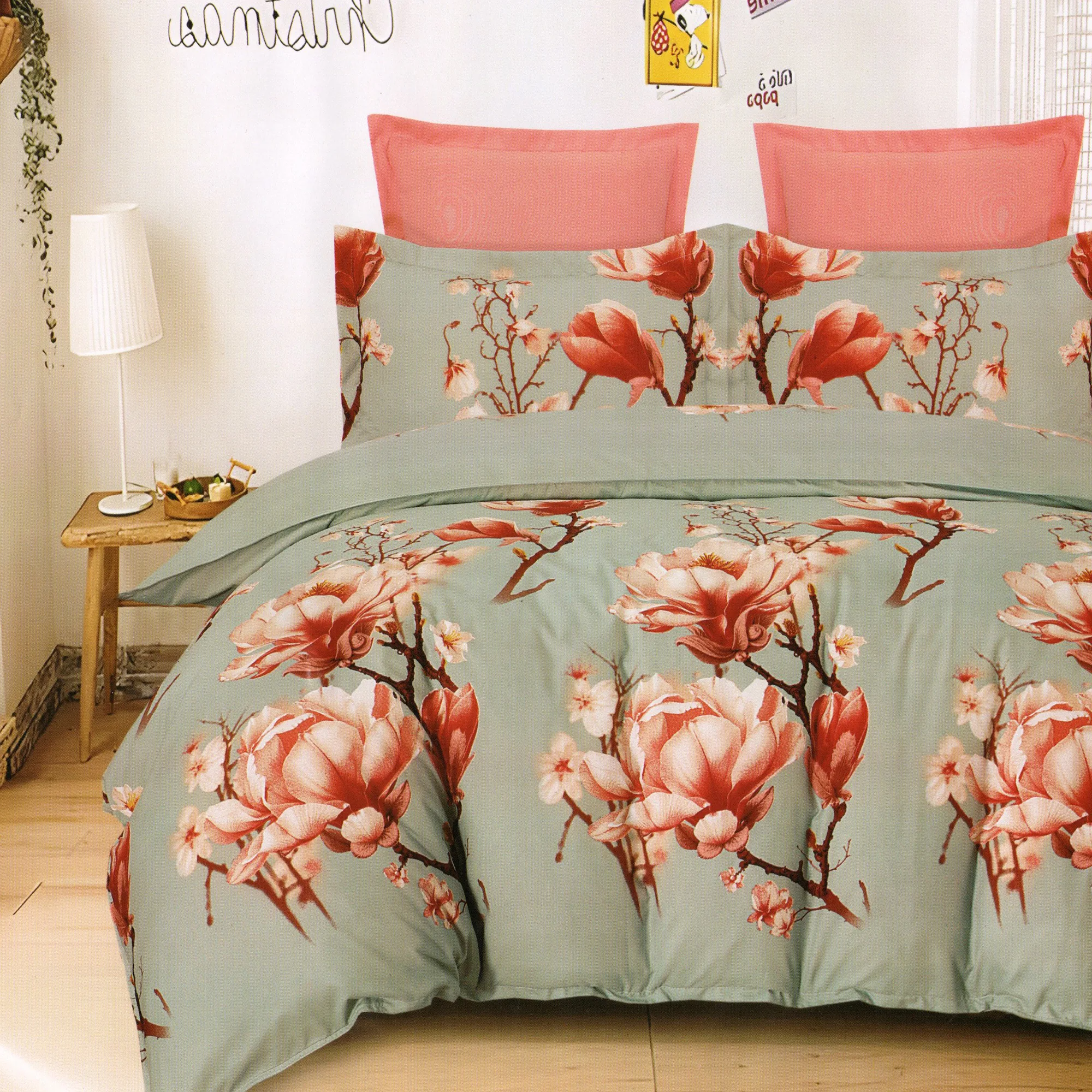Lenjerii de pat - Lenjerie Finet 6 piese cu husa de pat pentru saltea de 160×200 si 180×200