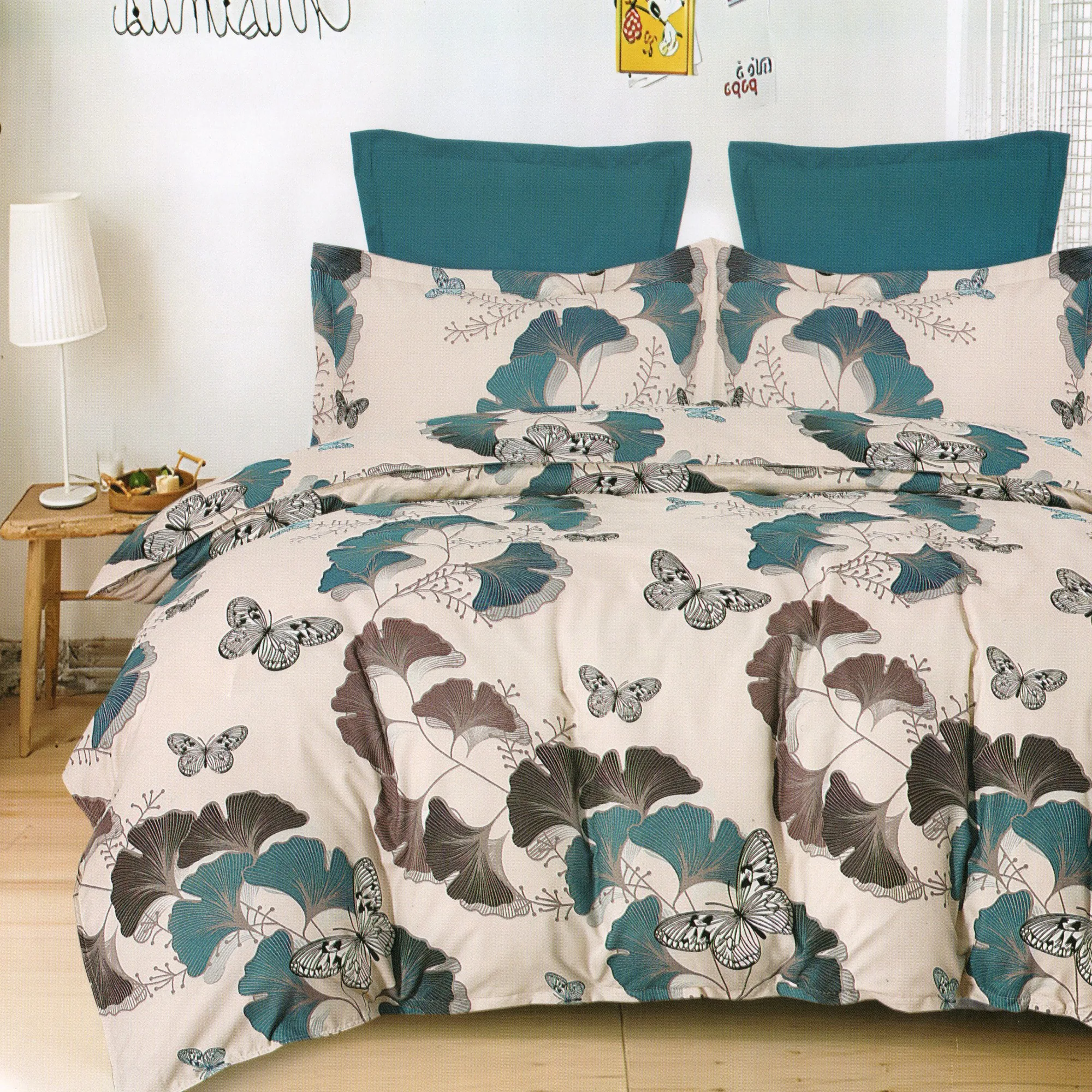 Lenjerii de pat - Lenjerie Finet 6 piese cu husa de pat pentru saltea de 160×200 si 180×200