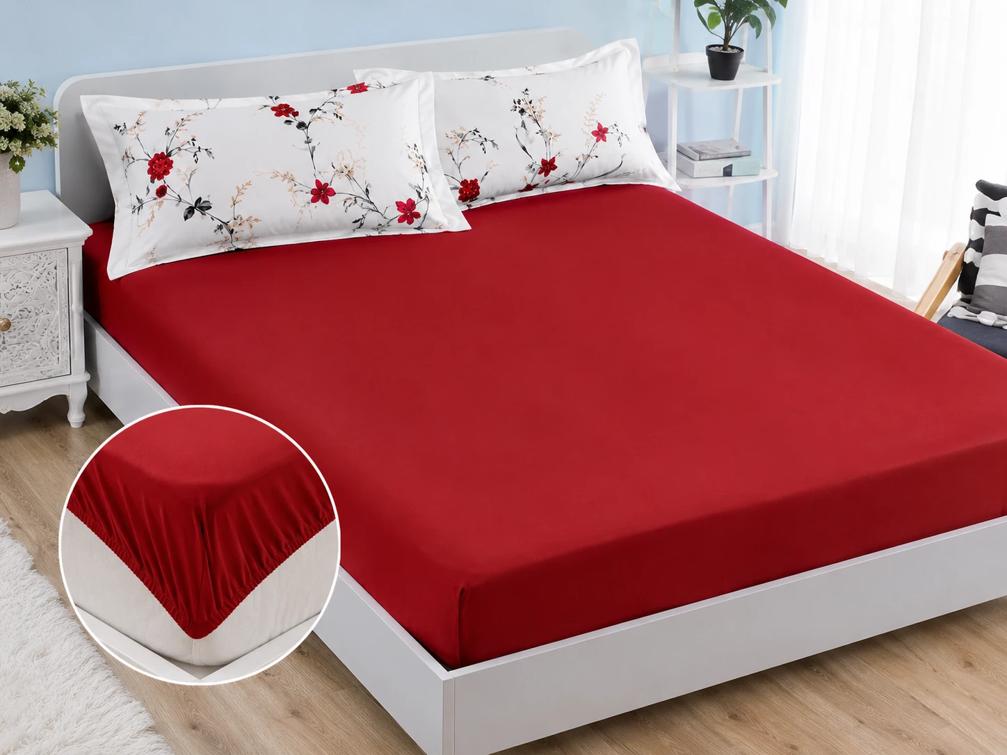 Lenjerie Finet 6 piese cu husa de pat pentru saltea de 160×200 si 180×200 [4]