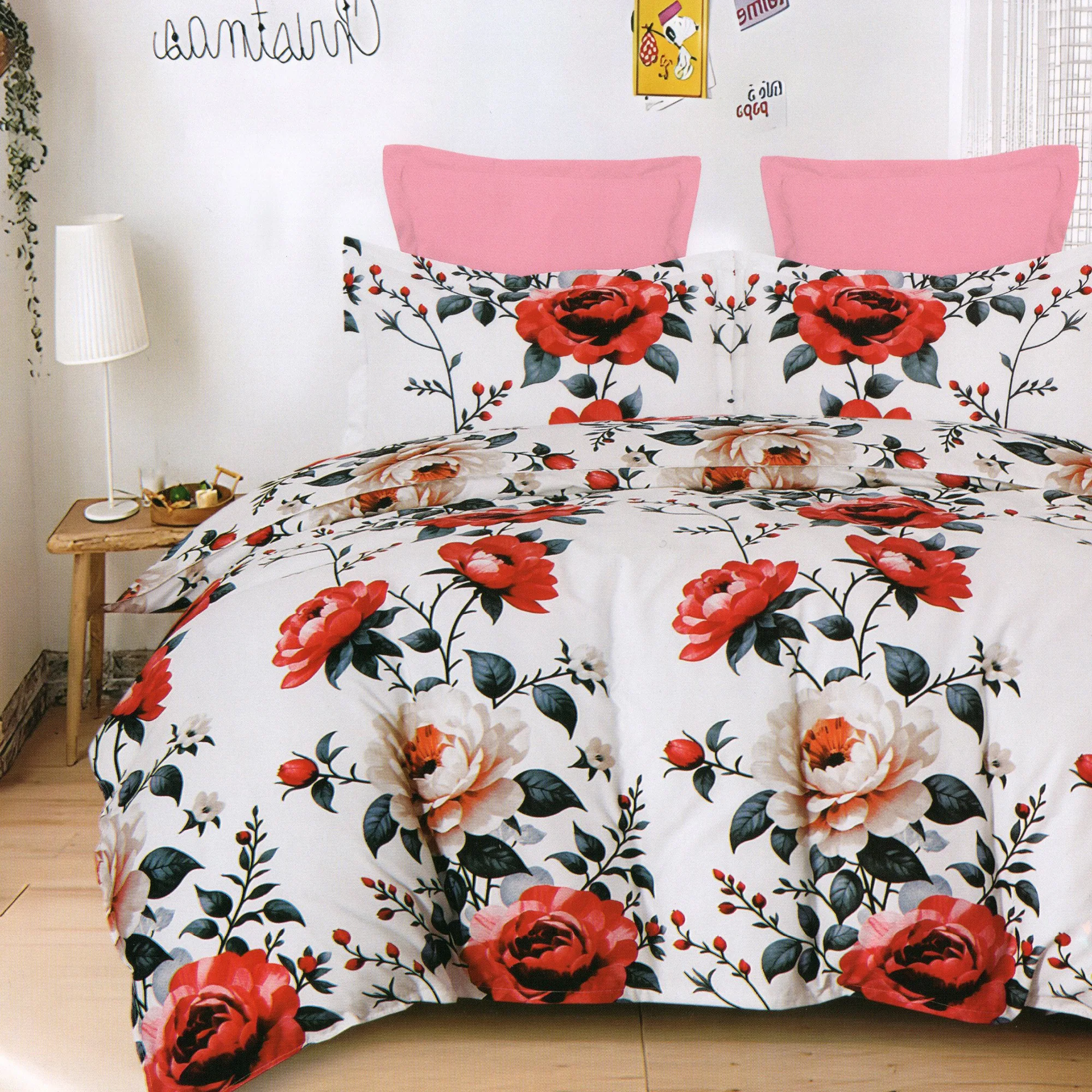 Lenjerii de pat - Lenjerie Finet 6 piese cu husa de pat pentru saltea de 160×200 si 180×200