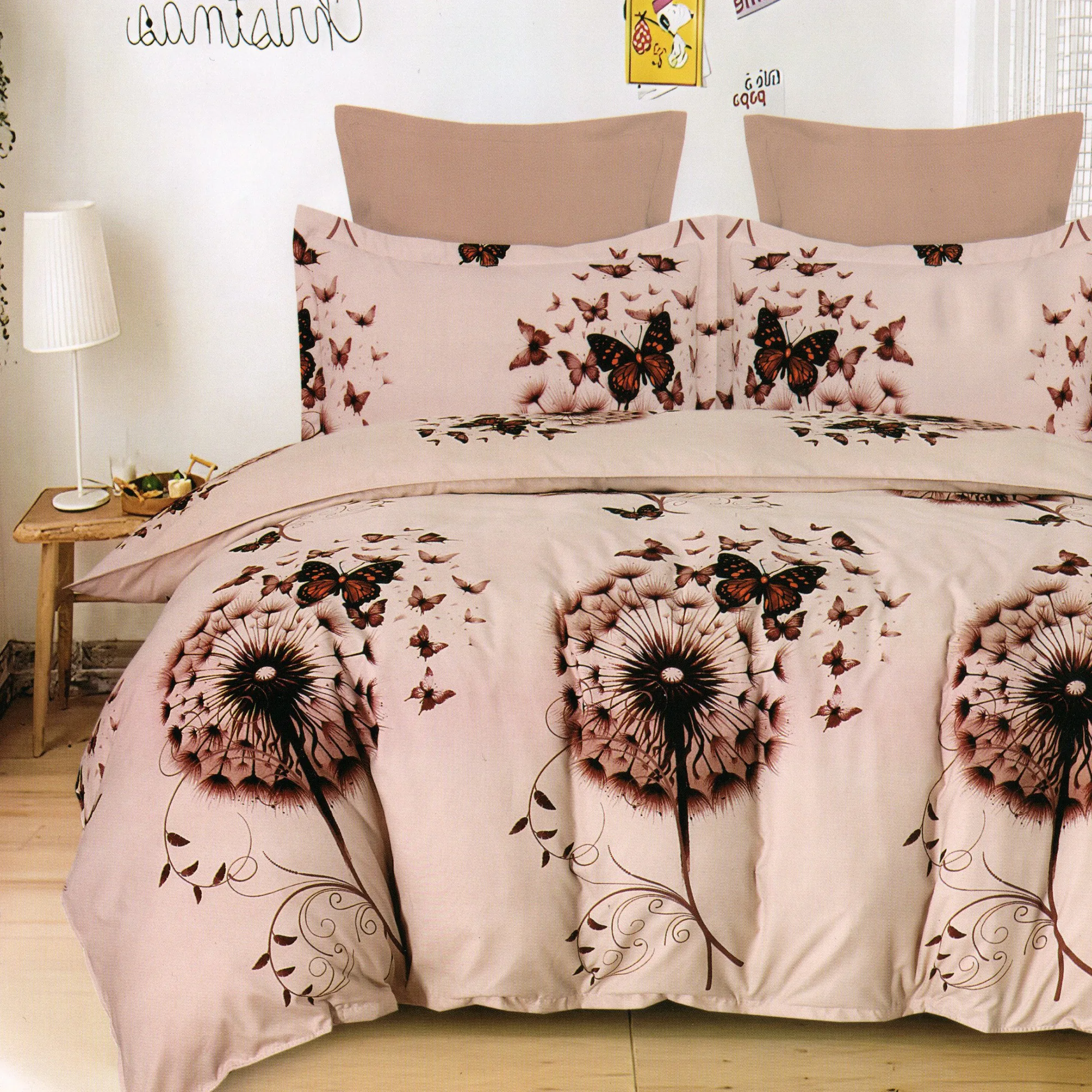 Lenjerii de pat - Lenjerie Finet 6 piese cu husa de pat pentru saltea de 160×200 si 180×200