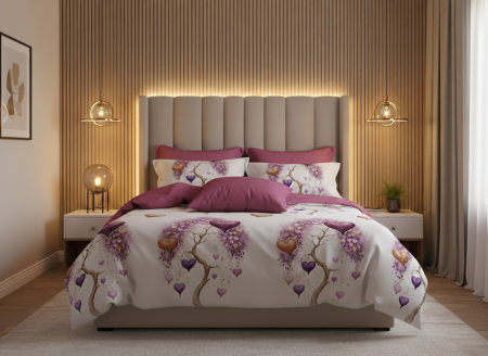 Lenjerie Finet 6 piese cu husa de pat pentru saltea de 160x200 si 180x200 [2]
