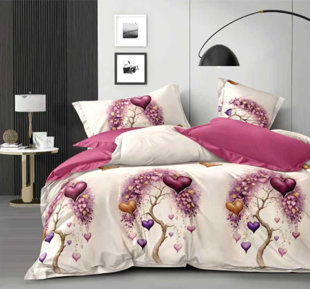 Pucioasa - Lenjerie Finet 6 piese cu husa de pat pentru saltea de 160x200 si 180x200