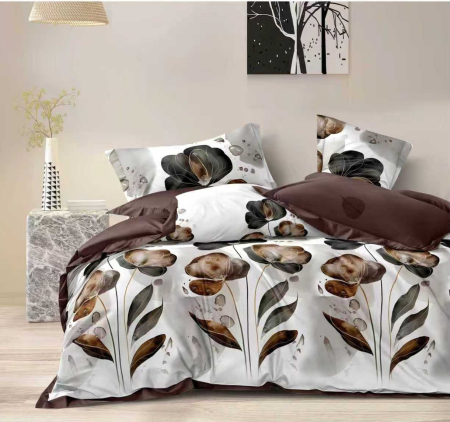 Pucioasa - Lenjerie Finet 6 piese cu husa de pat pentru saltea de 160x200 si 180x200