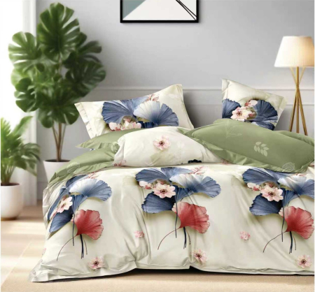 Pucioasa - Lenjerie Finet 6 piese cu husa de pat pentru saltea de 160x200 si 180x200