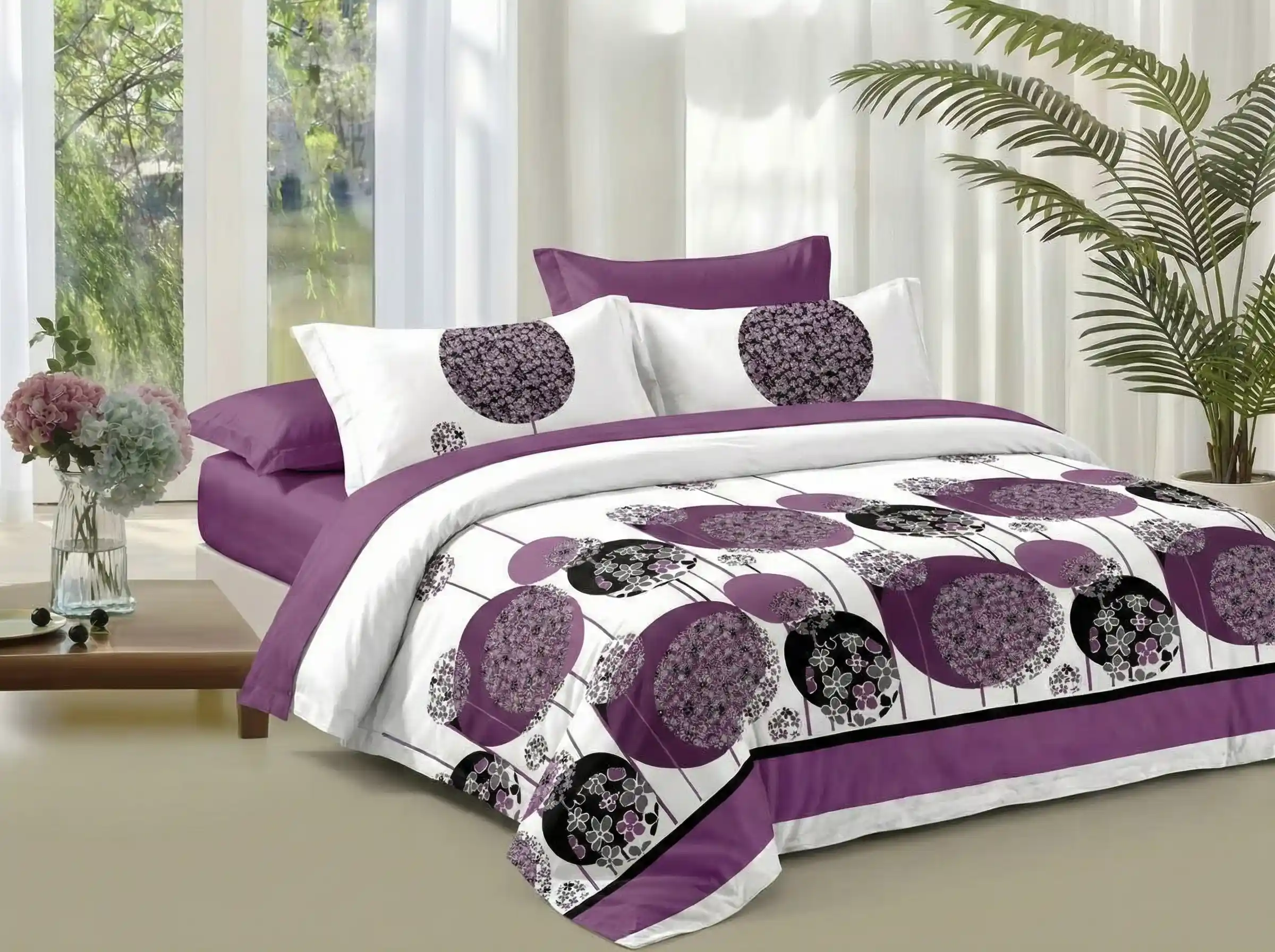 Lenjerie Finet 6 piese cu husa de pat pentru saltea de 160x200 si 180x200 [2]