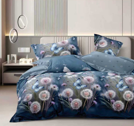 LENJERII DE PAT POLICOTON - Lenjerie Finet 6 piese cu husa de pat pentru saltea de 160x200 si 180x200