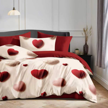 LENJERII FINET 6 PIESE CU HUSa PENTRU SALTEA - Lenjerie Finet 6 piese cu husa de pat pentru saltea de 160x200 si 180x200