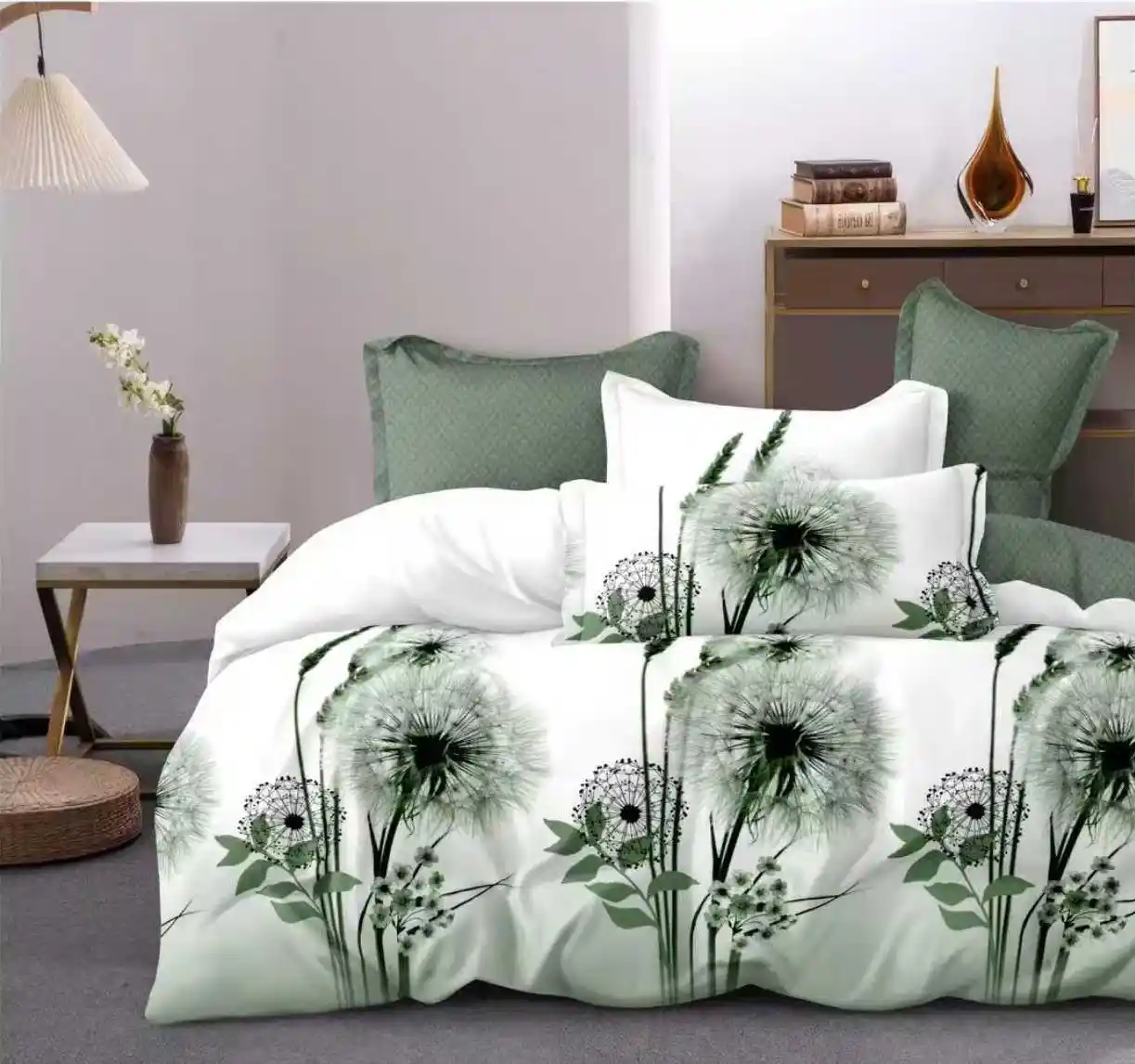 Pucioasa - Lenjerie Finet 6 piese cu husa de pat pentru saltea de 160x200 si 180x200